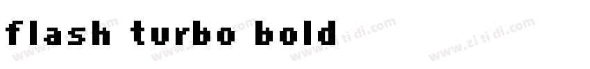 flash turbo bold字体转换